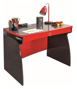 Detský písací stôl Rally - červená/antracit