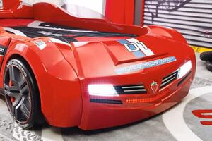 Detská posteľ auto SUPER DELUXE 90x195cm - červená