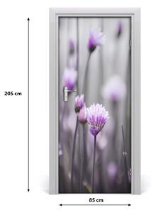 Fototapeta samolepiace kvety pažítky 85x205 cm