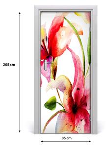 Fototapeta samolepiace kvety ľalie 85x205 cm
