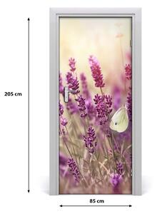 Fototapeta samolepiace kvety levandule 85x205 cm