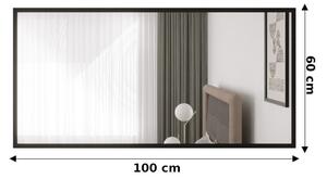 Zrkadlo Dara 100x60 cm, čierny mat