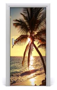 Fototapeta na dvere tropická pláž 95x205 cm