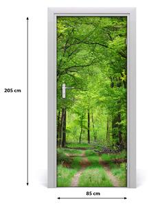 Fototapeta na dvere samolepiace zelený les 85x205 cm
