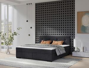 BOXSPRINGOVÁ POSTEĽ, 180/200 cm, antracitová MID.YOU - Online Only spálne, Online Only