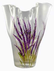 Maľovaná váza levanduľa vlna veľká 2,5l
