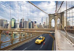 DIMEX | Vliesové fototapety na stenu Mesto New York MS-5-0004 | 375 x 250 cm | modrá, béžová, biela, viacfarebná