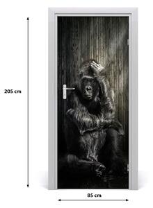 Samolepiace fototapety na dvere gorila 85x205 cm