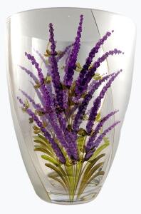 Darčeky.Online Ručne Maľovaná váza Levanduľa, 24x 18cm