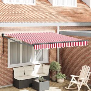 Maison Exclusive – Manuálna markíza, 3 x 2,5 m, červeno-biele pruhy