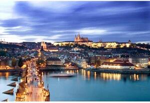 DIMEX | Vliesové fototapety na stenu Praha MS-5-0031 | 375 x 250 cm | modrá, žltá, béžová