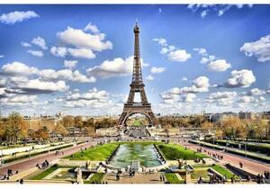 DIMEX | Vliesové fototapety na stenu Paríž MS-5-0025 | 375 x 250 cm | modrá, šedá, biela, zelená