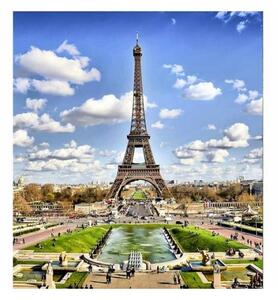 DIMEX | Vliesová fototapeta na stenu Paríž MS-3-0025 | 225 x 250 cm | modrá, šedá, biela, zelená