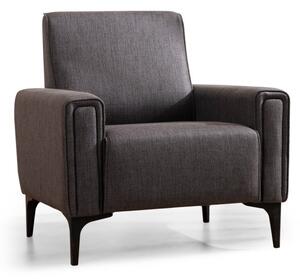 Hanah Home Kreslo Horizon tmavo sivé