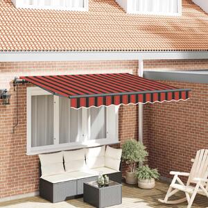 Maison Exclusive – Manuálna markíza, 2,5 x 2 m, pruhovaná (oranžová, čierna, žltá)