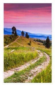 DIMEX | Vliesové fototapety na stenu Príroda s červánkami MS-2-0061 | 150 x 250 cm | zelená, modrá, ružová