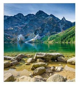 DIMEX | Vliesová fototapeta na stenu Tatry MS-3-0076 | 225 x 250 cm | modrá, béžová, zelená