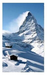 DIMEX | Vliesové fototapety na stenu Matterhorn MS-2-0073 | 150 x 250 cm | biela, modrá