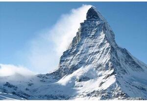 DIMEX | Vliesové fototapety na stenu Matterhorn MS-5-0073 | 375 x 250 cm | biela, modrá