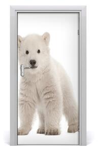 Samolepiace fototapety na dvere Ľadový medveď 95x205 cm