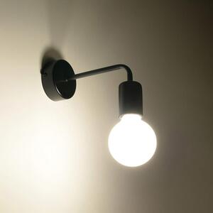 Sollux Lighting Duomo nástenná lampa 1x60 W čierna SL.0306