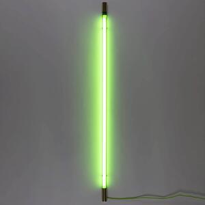 Nástenné LED svetlo Linea Gold, zelená