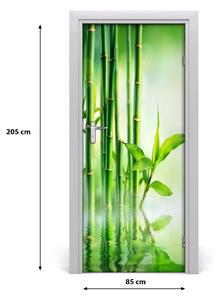 Fototapeta na dvere Bambus vo vode 85x205 cm