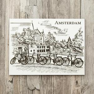 DUBLEZ | 3D drevený obraz na stenu - Amsterdam