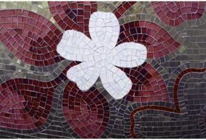 DIMEX | Vliesové fototapety na stenu Červená mosaika MS-5-0114 | 375 x 250 cm | biela, červená, šedá