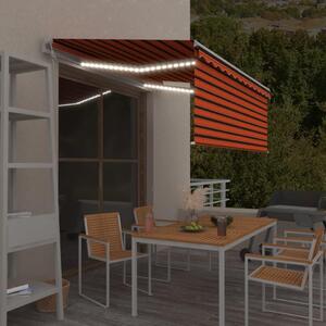 Maison Exclusive – Elektrická markíza s LED osvetlením a senzorom, rozmer 3,5 x 2,5 m
