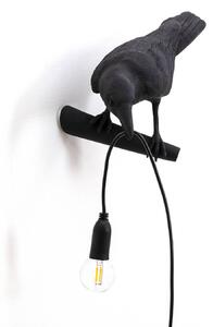 Nástenné LED svetlo Bird Lamp pohľad vľavo čierna