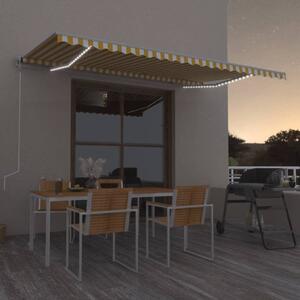 Maison Exclusive – Elektrická markíza s LED osvetlením a senzorom, 5 x 3,5 m