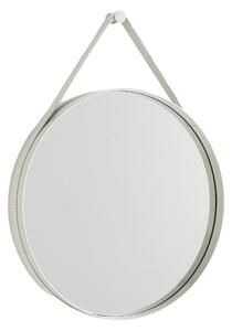 HAY Nástenné zrkadlo Strap Mirror No 2 Ø50, Light Grey