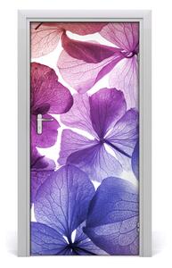 Fototapeta na dvere fialové kvety 95x205 cm