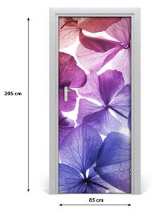 Fototapeta na dvere fialové kvety 85x205 cm