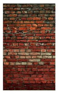 DIMEX | Vliesové fototapety na stenu Tehlový múr MS-2-0166 | 150 x 250 cm | červená