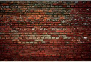 DIMEX | Vliesové fototapety na stenu Tehlový múr MS-5-0166 | 375 x 250 cm | červená