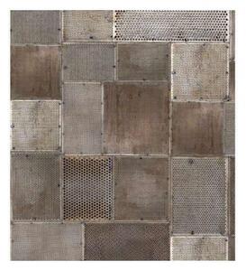 DIMEX | Vliesová fototapeta na stenu Starý kov MS-3-0182 | 225 x 250 cm | hnedá, šedá