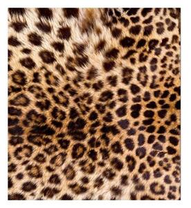 DIMEX | Vliesová fototapeta na stenu Leopardia koža MS-3-0184 | 225 x 250 cm | čierna, hnedá