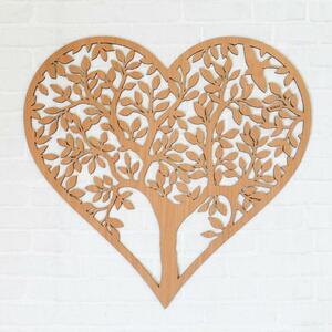 DUBLEZ | Drevený strom na stenu - Srdce