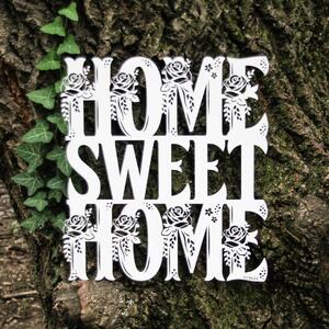 DUBLEZ | Drevená 3D nálepka na stenu - Home Sweet Home