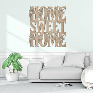 DUBLEZ | Drevená 3D nálepka na stenu - Home Sweet Home