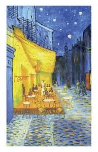 DIMEX | Vliesové fototapety na stenu Terasa kaviarne od Vincenta van Gogha MS-2-0251 | 150 x 250 cm | modrá, žltá, hnedá