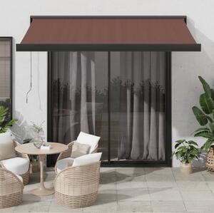 Maison Exclusive – Manuálna markíza, 3 x 2,5 m, hnedá, 100% polyester
