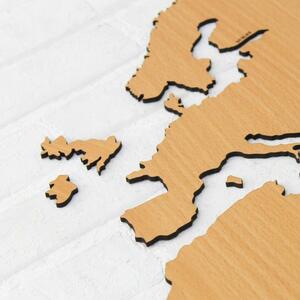 DUBLEZ | Drevená 3D mapa sveta na stenu