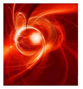 DIMEX | Vliesová fototapeta na stenu Červený abstrakt MS-3-0287 | 225 x 250 cm | červená, oranžová