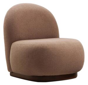 Hanah Home Kreslo Tina bouclé cappuccino/orech