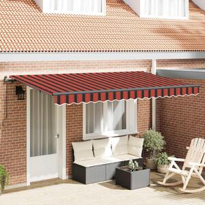 Maison Exclusive – Manuálna markíza, 3,5 x 2 m, pruhovaná (oranžová, čierna, žltá)