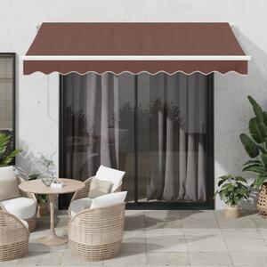 Maison Exclusive – Manuálna markíza, 3 x 2,5 m, hnedá, 100% polyester