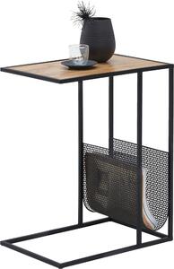 PRÍRUČNÝ STOLÍK, čierna, farba duba Carryhome - Stolíky do obývačky